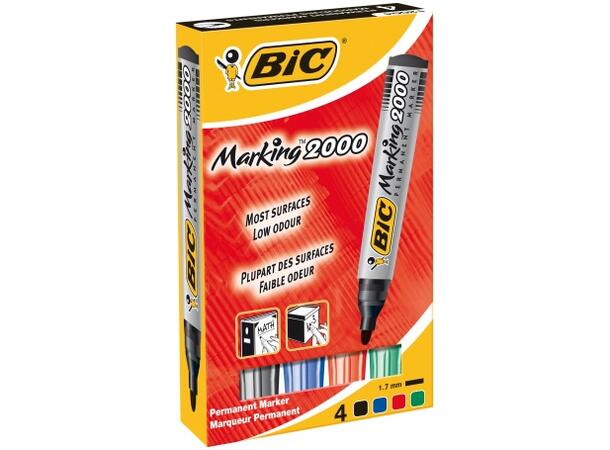 Merkepenn BIC Marking 2000 asssort (4) 